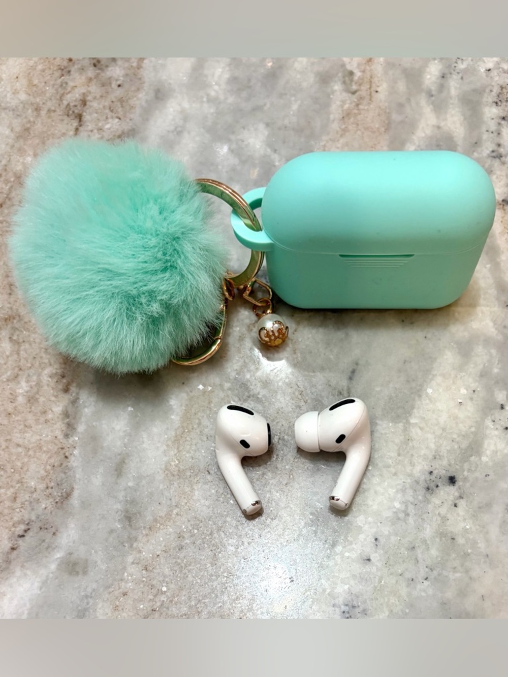 One Apple AirPod Pro with Apple Charging  Case & Silicone Soft Case